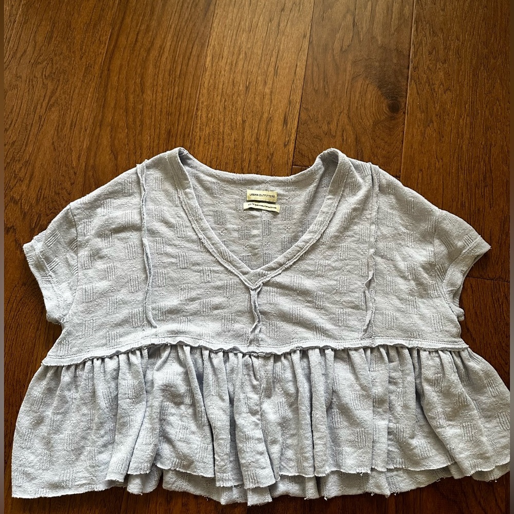 Urban Outfitters Light Blue Cropped Top